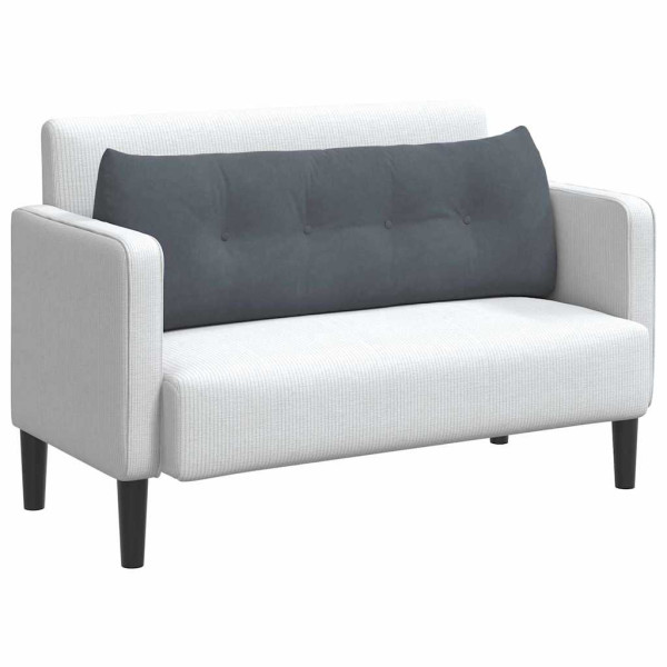 Cojín de Espalda Gris oscuro 140 x 24 x 50 cm Terciopelo M 3