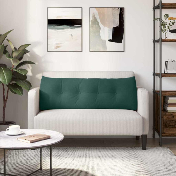 Cojín de Espalda Verde oscuro 140 x 24 x 50 cm Terciopelo M 4