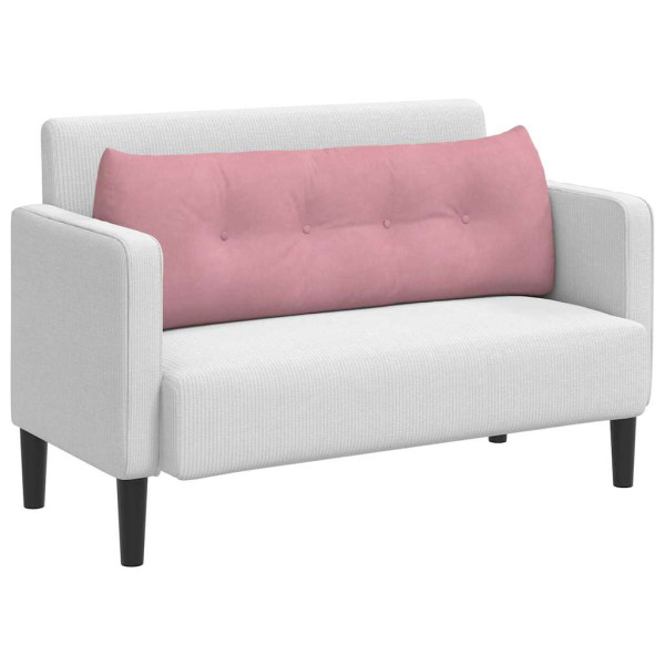 Cojín de Espalda Rosa 140 x 24 x 50 cm Terciopelo M 3