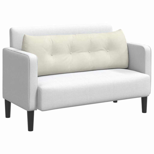 Cojín de Espalda Crema 140 x 24 x 50 cm Terciopelo M 3