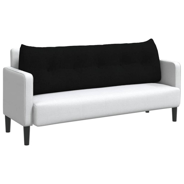 Cojín de Espalda Negro 160 x 24 x 50 cm tela M 3