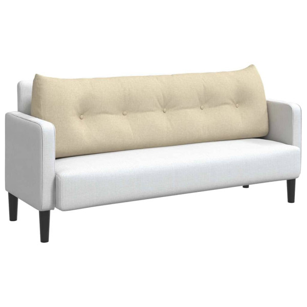 Cojín de Espalda Crema 160 x 24 x 50 cm tela M 3