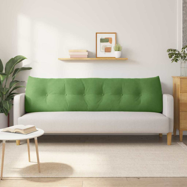 Cojín de Espalda Verde claro 180 x 24 x 50 cm Terciopelo M 4