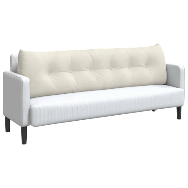 Cojín de Espalda Crema 180 x 24 x 50 cm Terciopelo M 3