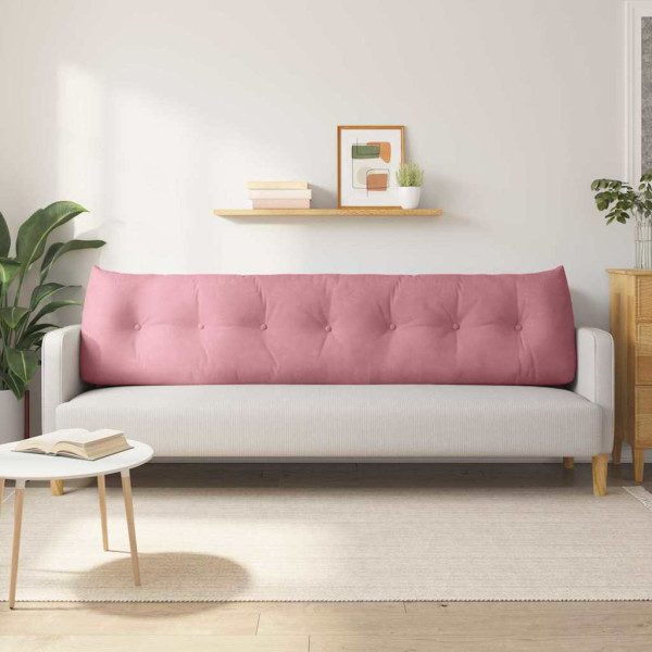 Cojín de Espalda Rosa 200 x 24 x 50 cm Terciopelo M 4