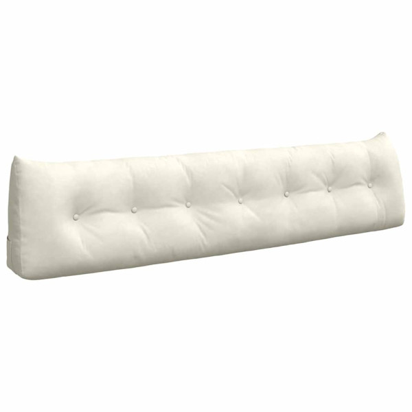 Cojín de Espalda Crema 200 x 24 x 50 cm Terciopelo M 2