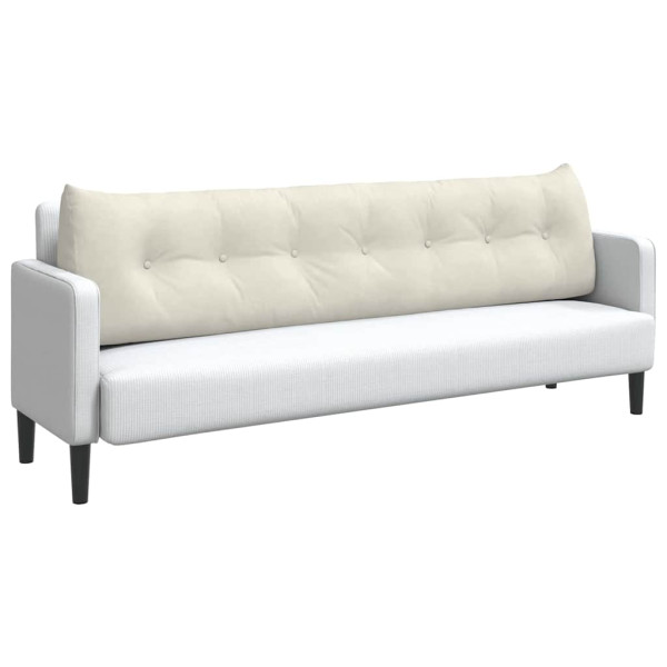 Cojín de Espalda Crema 200 x 24 x 50 cm Terciopelo M 3