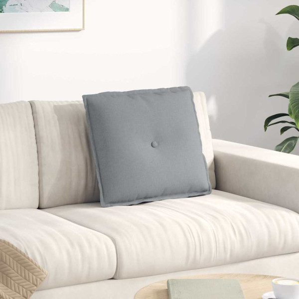 Cojín de Espalda Gris Claro 50 x 19 x 45 cm tela D