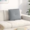 Cojín de Espalda Gris Claro 50 x 19 x 45 cm tela 1