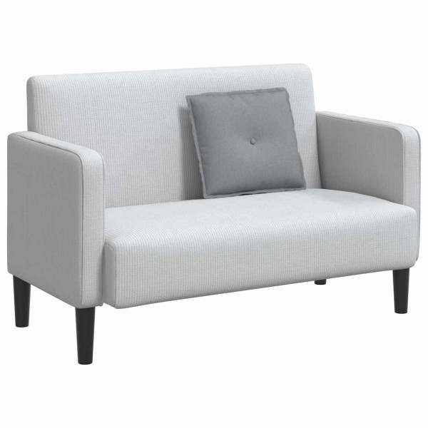 Cojín de Espalda Gris Claro 50 x 19 x 45 cm tela M 3