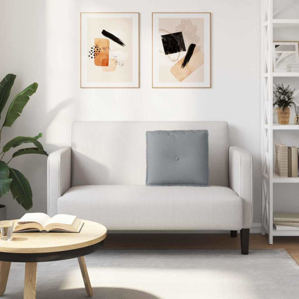 Cojín de Espalda Gris Claro 50 x 19 x 45 cm tela M 4