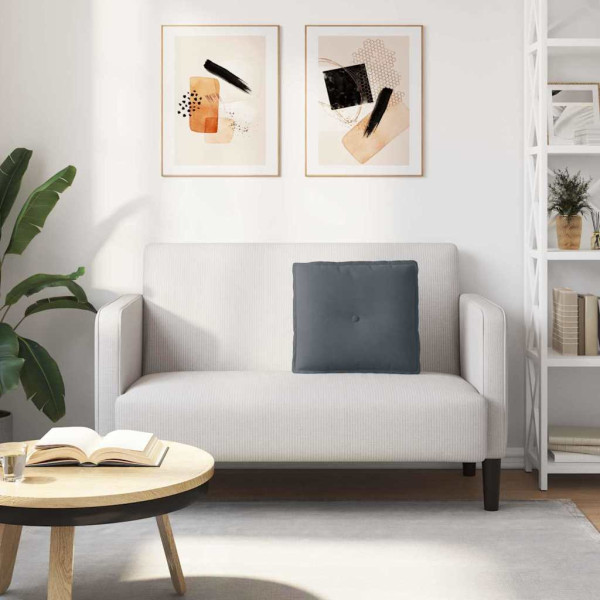 Cojín de Espalda Gris oscuro 50 x 45 cm Tela de pana M 4