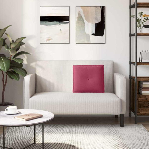 Cojín de Espalda Rojo vino 50 x 45 cm Tela de pana M 4