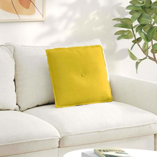 Cojín de Espalda Amarillo 50 x 45 cm Tela de pana D