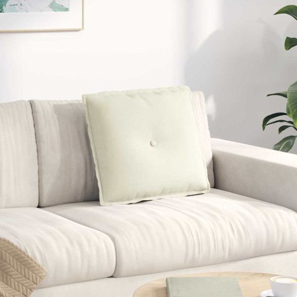 Cojín de Espalda Crema 50 x 45 cm Tela de pana D