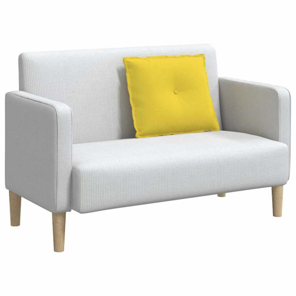 Cojín de Espalda Amarillo Claro 60 x 19 x 50 cm tela M 3