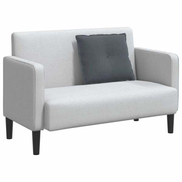 Cojín de Espalda Gris oscuro 60 x 50 cm Tela de pana M 3