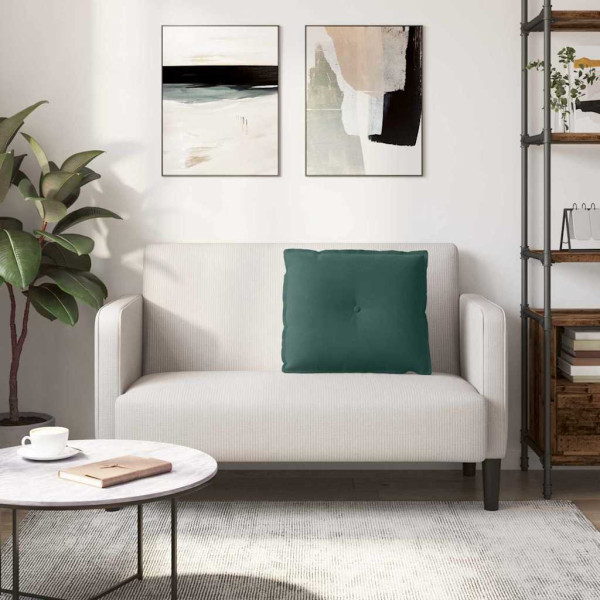 Cojín de Espalda Verde oscuro 60 x 50 cm Tela de pana M 4