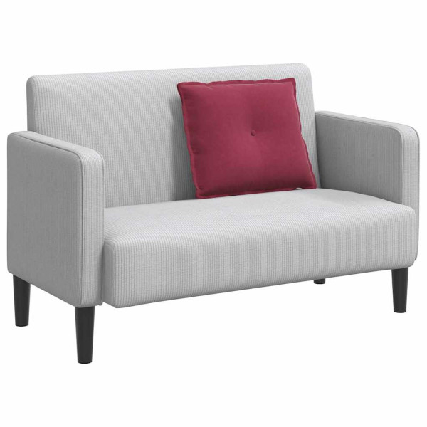 Cojín de Espalda Rojo vino 60 x 50 cm Tela de pana M 3