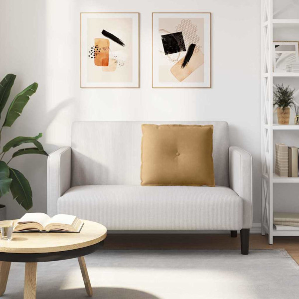 Cojín de Espalda Marrón 60 x 50 cm Tela de pana M 4