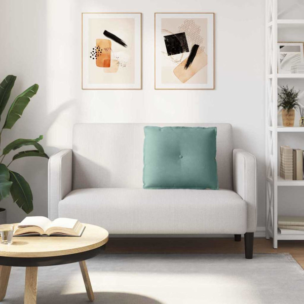 Cojín de Espalda Verde Mar 60 x 50 cm Tela de pana M 4