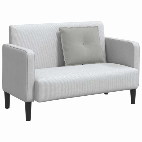 Cojín de Espalda Gris Claro 60 x 50 cm Tela de microfibra M 3