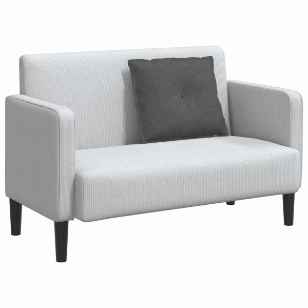 Cojín de Espalda Gris oscuro 60 x 50 cm Tela de pana M 3