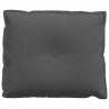 Cojín de Espalda Gris oscuro 60 x 50 cm Tela de pana 5