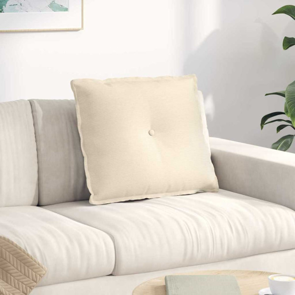 Cojín de Espalda Crema 60 x 50 cm Tela de pana D