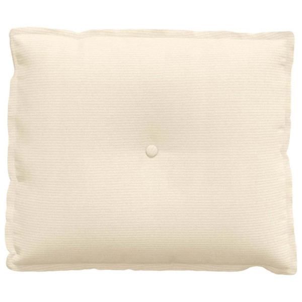 Cojín de Espalda Crema 60 x 50 cm Tela de pana M 5