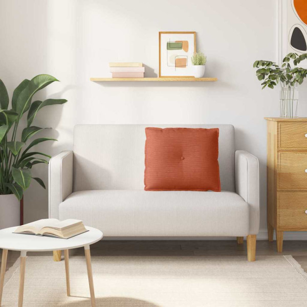 Cojín de Espalda Rojo Naranja 60 x 50 cm Tela de pana M 4