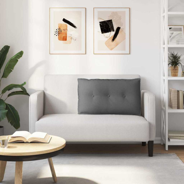 Cojín de Espalda Gris oscuro 80 x 19 x 50 cm tela M 4