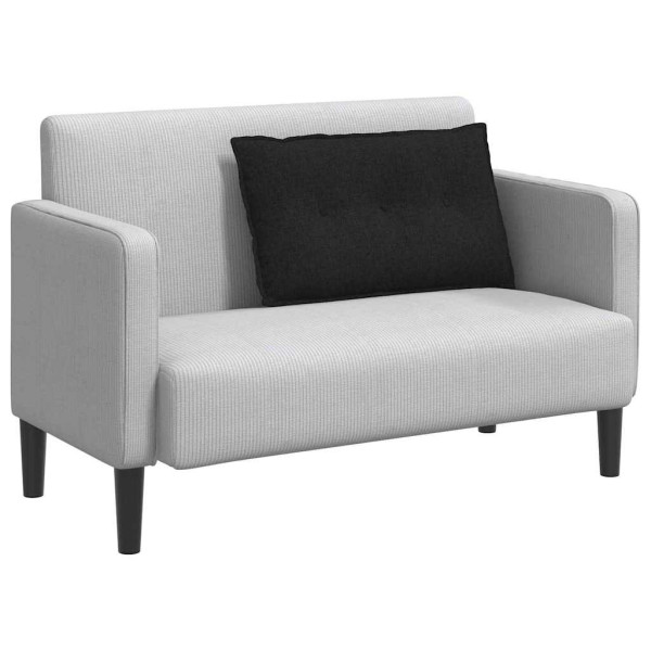 Cojín de Espalda Negro 80 x 19 x 50 cm tela M 3