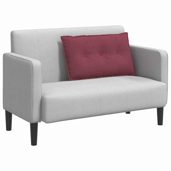 Cojín de Espalda Rojo vino 80 x 19 x 50 cm tela M 3