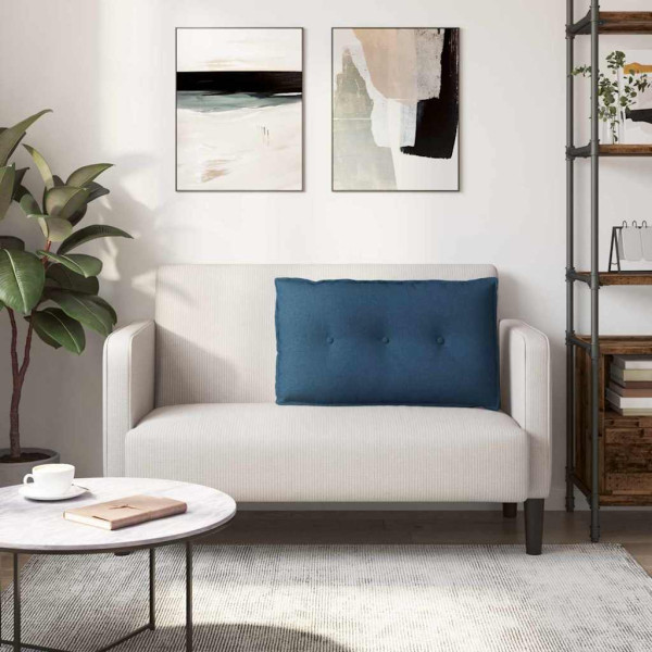 Cojín de Espalda Azul 80 x 19 x 50 cm tela M 4