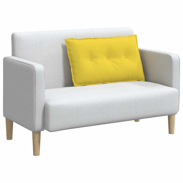 Cojín de Espalda Amarillo Claro 80 x 19 x 50 cm tela M 3