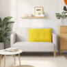Cojín de Espalda Amarillo Claro 80 x 19 x 50 cm tela 4