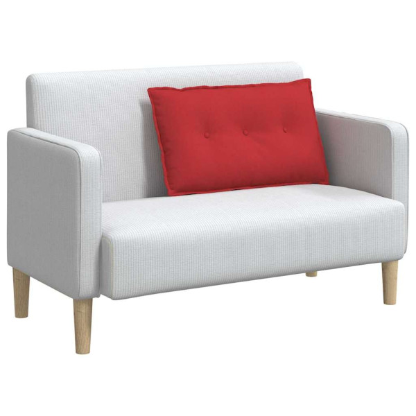 Cojín de Espalda Rojo 80 x 19 x 50 cm tela M 3