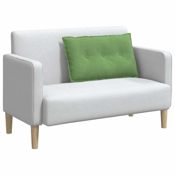 Cojín de Espalda Verde claro 80 x 50 cm Tela de pana M 3