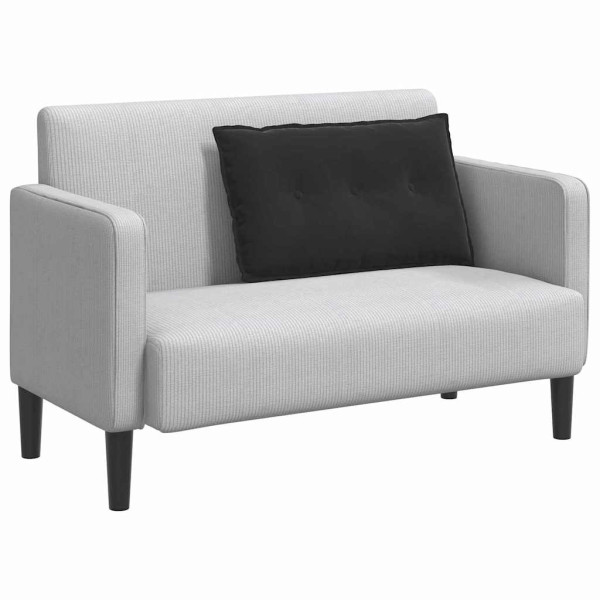 Cojín de Espalda Negro 80 x 50 cm Tela de pana M 3