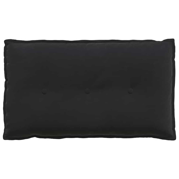 Cojín de Espalda Negro 80 x 50 cm Tela de pana M 5
