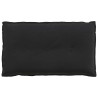 Cojín de Espalda Negro 80 x 50 cm Tela de pana 5
