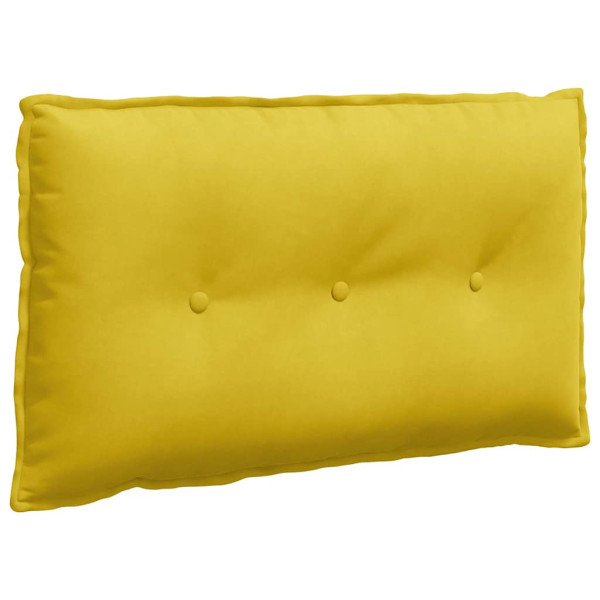 Cojín de Espalda Amarillo 80 x 50 cm Tela de pana M 2