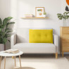Cojín de Espalda Amarillo 80 x 50 cm Tela de pana 4