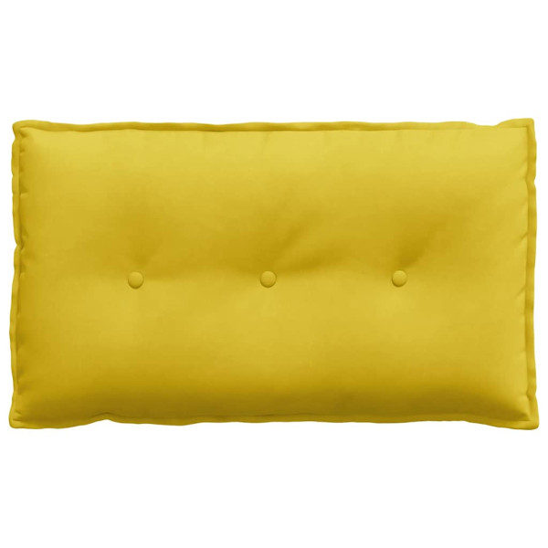 Cojín de Espalda Amarillo 80 x 50 cm Tela de pana M 5