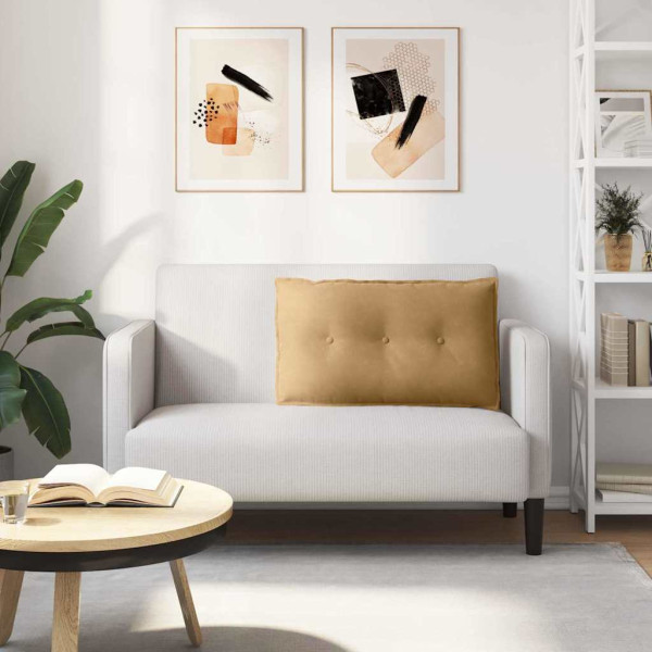 Cojín de Espalda Marrón 80 x 50 cm Tela de pana M 4