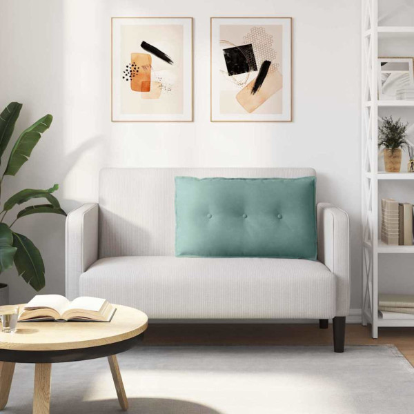 Cojín de Espalda Verde Mar 80 x 50 cm Tela de pana M 4