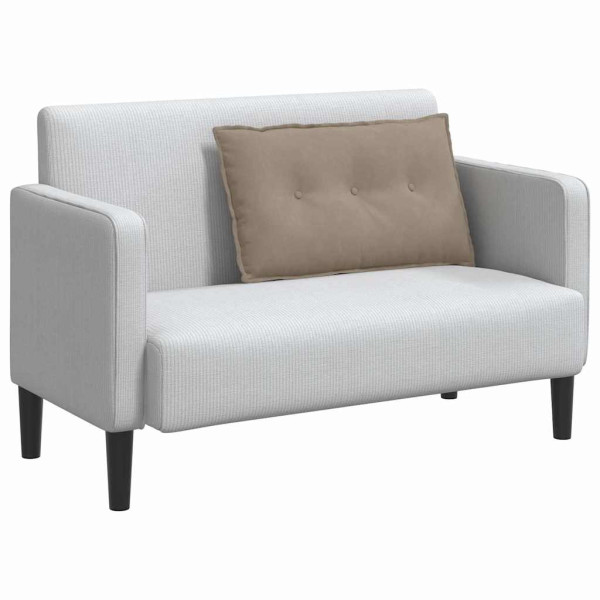 Cojín de Espalda Taupé 80 x 50 cm Tela de microfibra M 3