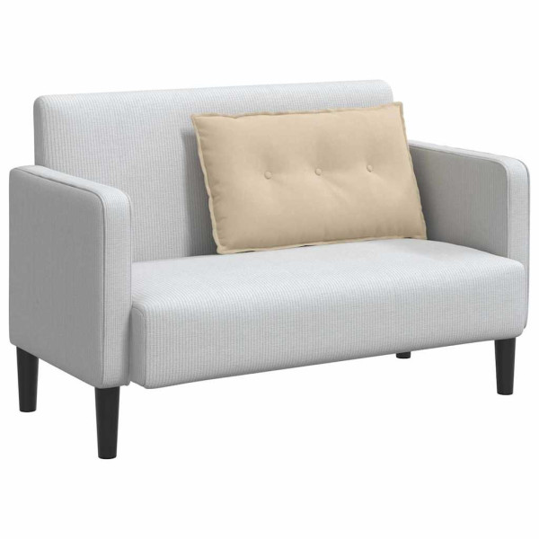 Cojín de Espalda Crema 80 x 50 cm Tela de microfibra M 3