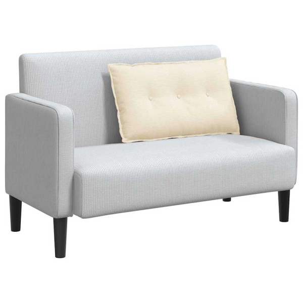 Cojín de Espalda Crema 80 x 50 cm Tela de pana M 3